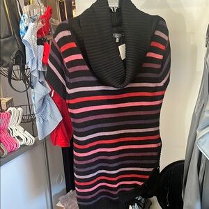 Striped Black and Pink Sweater